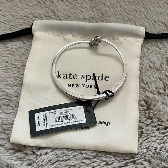 Kate Spade Yours Truly Pave Open Hinge Cuff - Picture 6 of 8